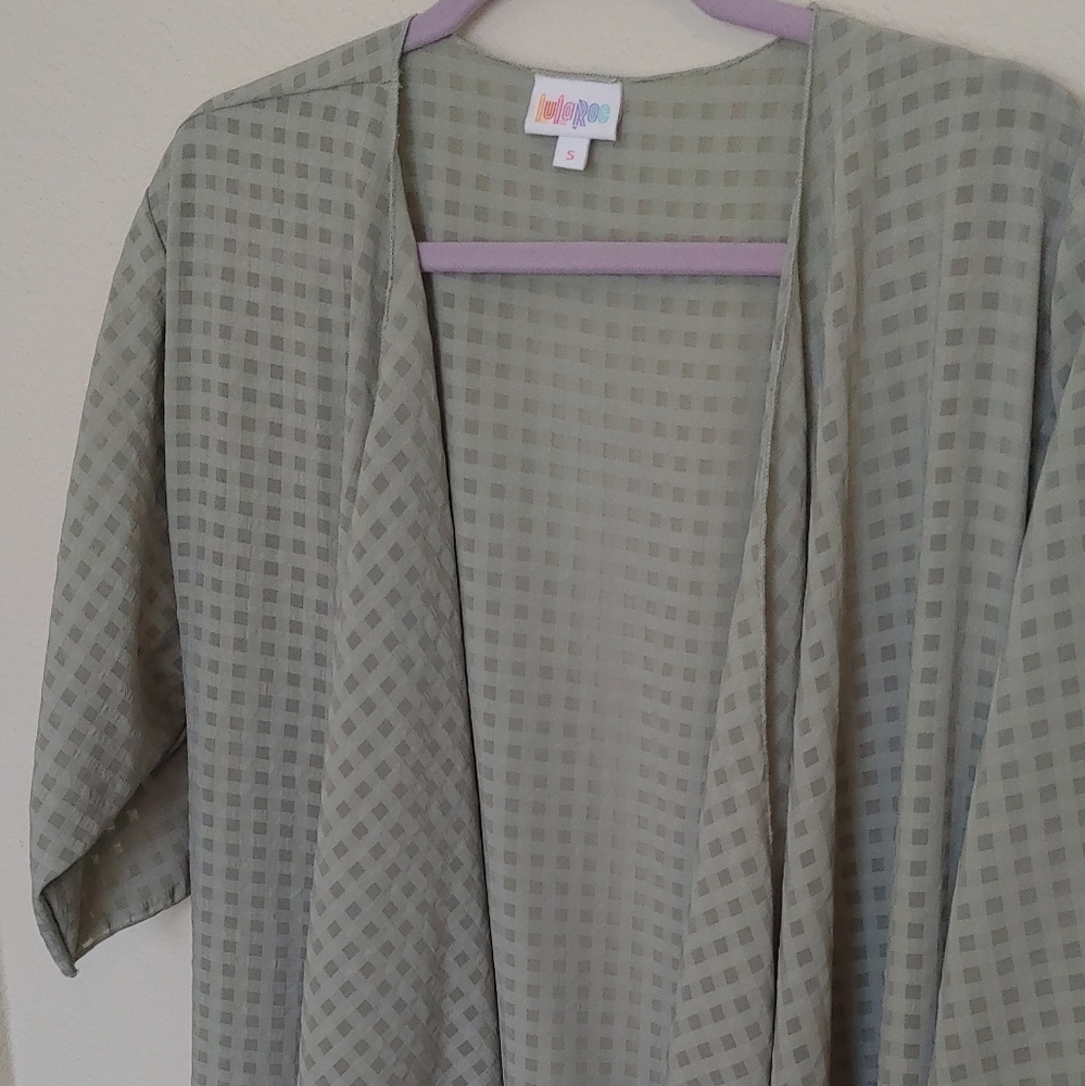 LLR Small Dusty Sage Green Shirley Kimono